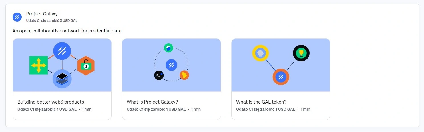 Coinbase quiz wiedza o kryptowalucie Galaxy
