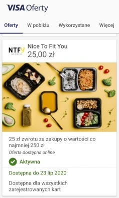 Nice to Fit You zniżka Visa Oferty
