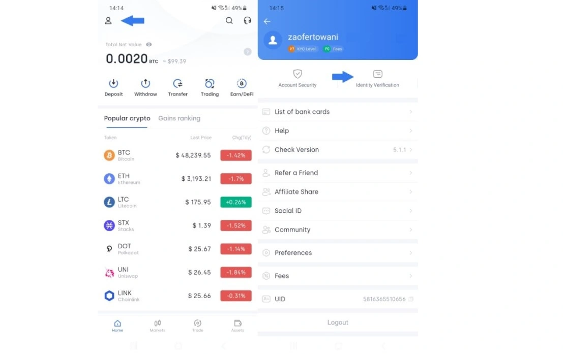 Weryfikacja tożsamości - kroki