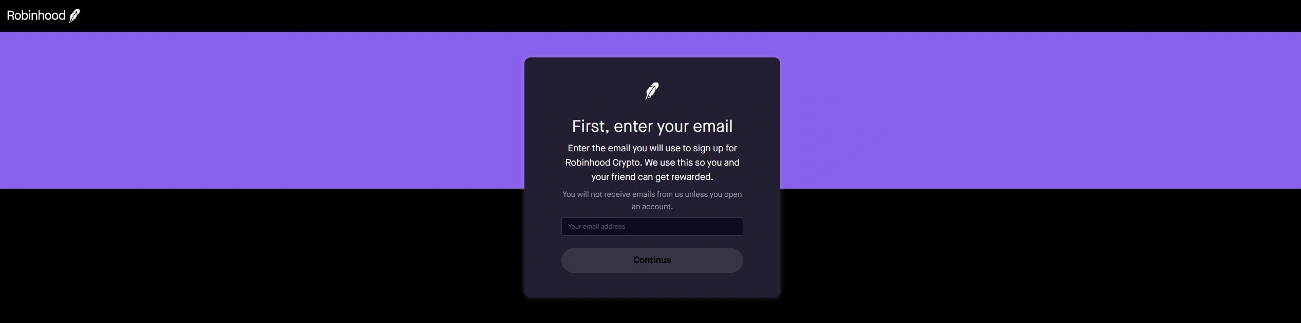 Robinhood registration
