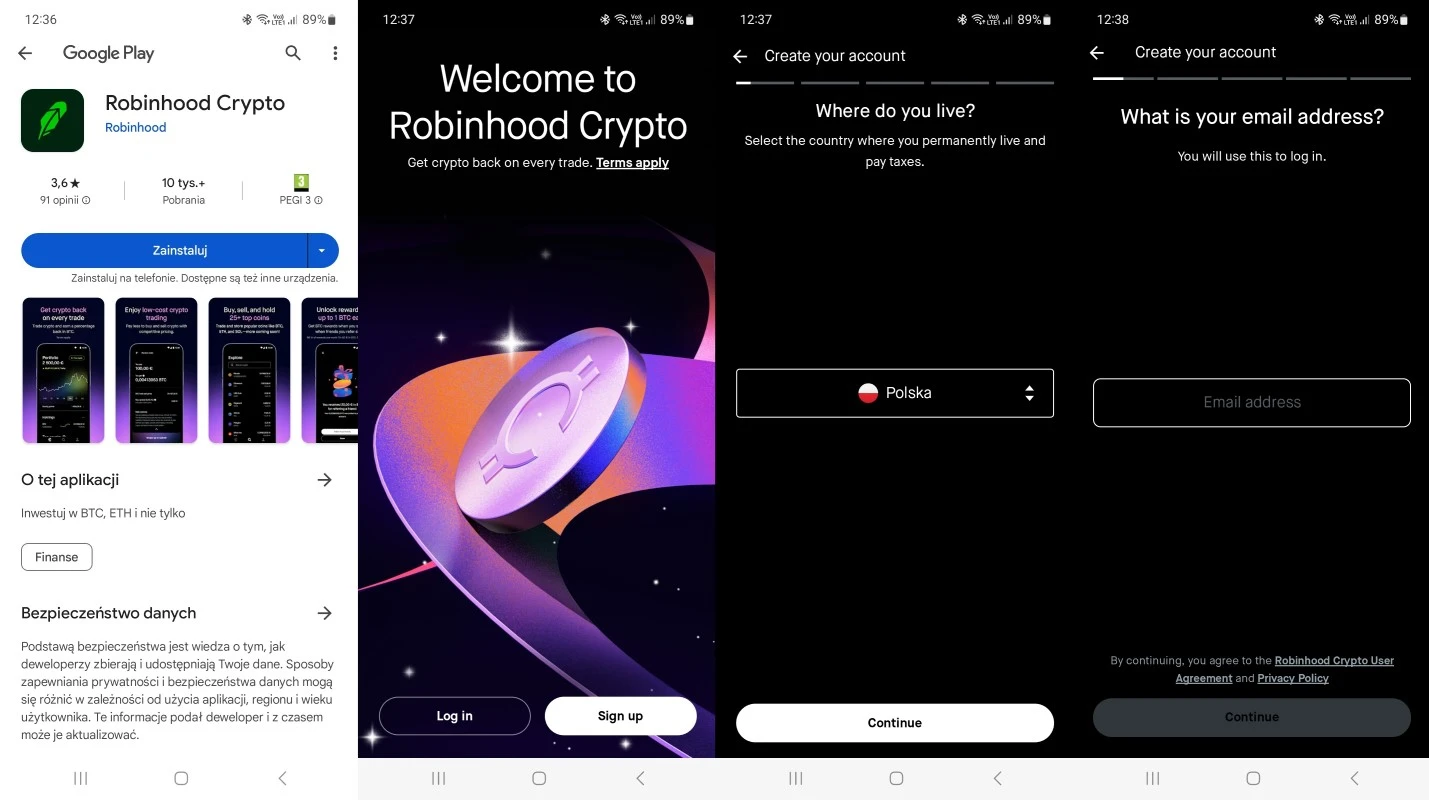 Robinhood registration
